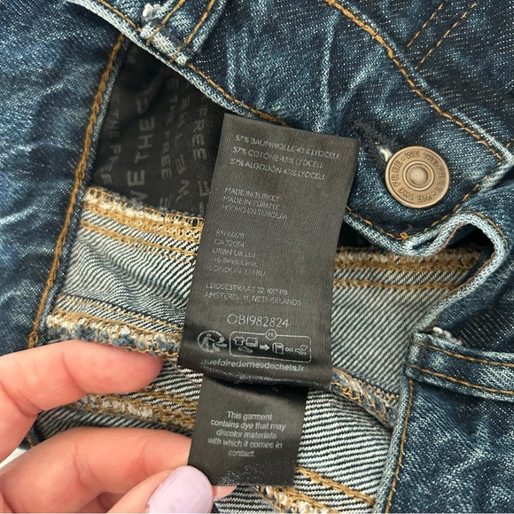 Free People - We the Free Good Luck Mid Rise Barrel Jeans 29 - Picture 13 of 13